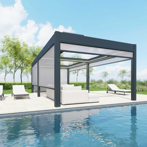 Pergola bioclimatique motorisée de haute qualité à prix abordable, couverture de toit en aluminium longue durée de vie, Sweet Home - Product Image 3