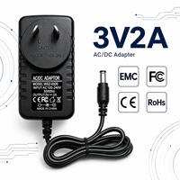 Adaptateur secteur mural durable 3V 2A 6W 2000mA AC/DC avec protection intelligente, spécifications personnalisables pour bande LED