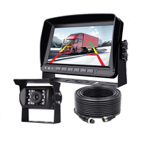 Caméra de recul à vision nocturne, système d'angle mort, étanche IP69K, grand angle, moniteur 7 pouces, système de vision arrière pour camion