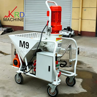 Mesin Semprot Plester Gypsum Elektrik Otomatis Dengan Pompa Mixer Mesin Pengoles Mortar untuk Lokasi Konstruksi Dinding