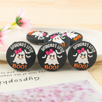 Cuentas de silicona Kovict para bebé, DIY, para cadena de chupete, joyería, mordedor, fantasma BOO, 100% de grado alimenticio, sin BPA, cuentas focales, pulsera para adultos
