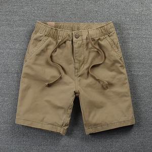 Pantalones cortos <span class=keywords><strong>Cargo</strong></span> clásicos de verano <span class=keywords><strong>para</strong></span> <span class=keywords><strong>hombre</strong></span>, cintura elástica con cintura media, <span class=keywords><strong>tipo</strong></span> 100% poliéster, estilo informal, bermud de punto - Product Image 2