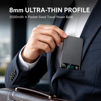 FTHY-03 Power Bank magnétique gris best-seller, charge rapide PD22.5W, sans fil, ultra-fin et facile à transporter