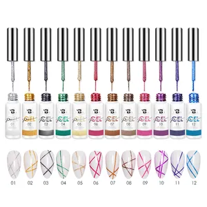 Nail Gel Supplies Liner Art Nail Gel Paint Soak Off Painting Uv Gel Nail Polish Set