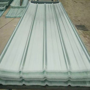 Tôle de polycarbonate ondulée haute résistance anti-corrosion, panneau de toiture transparent pour puits de lumière, découpe en fibre de verre FRP/GRP - Product Image 1