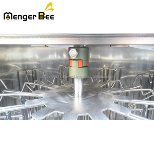 Extracteur de miel électrique radial automatique Dadant Menger Bee 12 cadres, construction en acier inoxydable, haute capacité 550W - Product Image 4