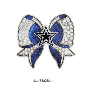 Parches Bordados con Lentejuelas Grandes para Coser, Diseño <span class=keywords><strong>de</strong></span> <span class=keywords><strong>los</strong></span> Chiefs y <span class=keywords><strong>los</strong></span> <span class=keywords><strong>49ers</strong></span> para el Día del Partido Deportivo - Product Image 2