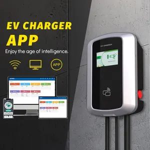TUV CE Certification electric charger supplier 32A 3-phase ev charging station wall -mounted 22KW ev charger