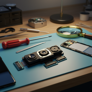 Modulo Fotocamera Posteriore Samsung Galaxy A70 32MP 8MP 5MP, Ricambio Sensore per Riparazione Telefono A705F - Product Image 3