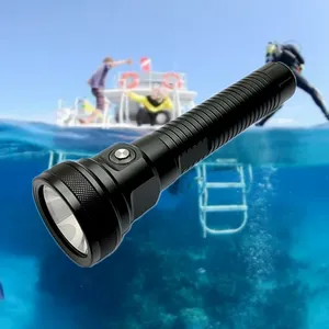 Ультраяркий Подводный фонарь 6000 люмен, перезаряжаемый ручной Подводный фонарь 26650