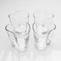 Corée saké mini verres à vin verres à liqueur tasse à boire forme de coeur verres à soju personnalisés