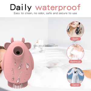 SacKnove 2 In 1 simpatico animale a forma di polpaccio vibrante uovo clitoride ventosa stimolazione VibrationClit succhiare vibratore per le donne - Product Image 6