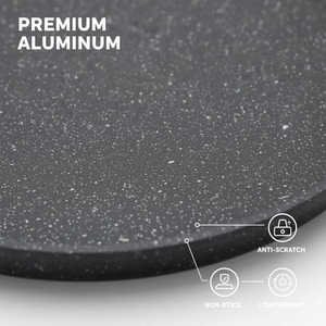 Venta Directa de Fábrica, Parrilla Coreana de <span class=keywords><strong>Aluminio</strong></span> <span class=keywords><strong>Fundido</strong></span> de 30 cm con Dos Asas y Base de Inducción - Product Image 5