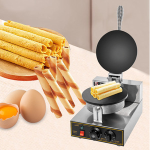 Máquina para hacer conos de helado con placas calefactoras Recuperación de calor instantánea Crea conos caseros de azúcar y gofres Fácil de limpiar 1050W - Product Image 3