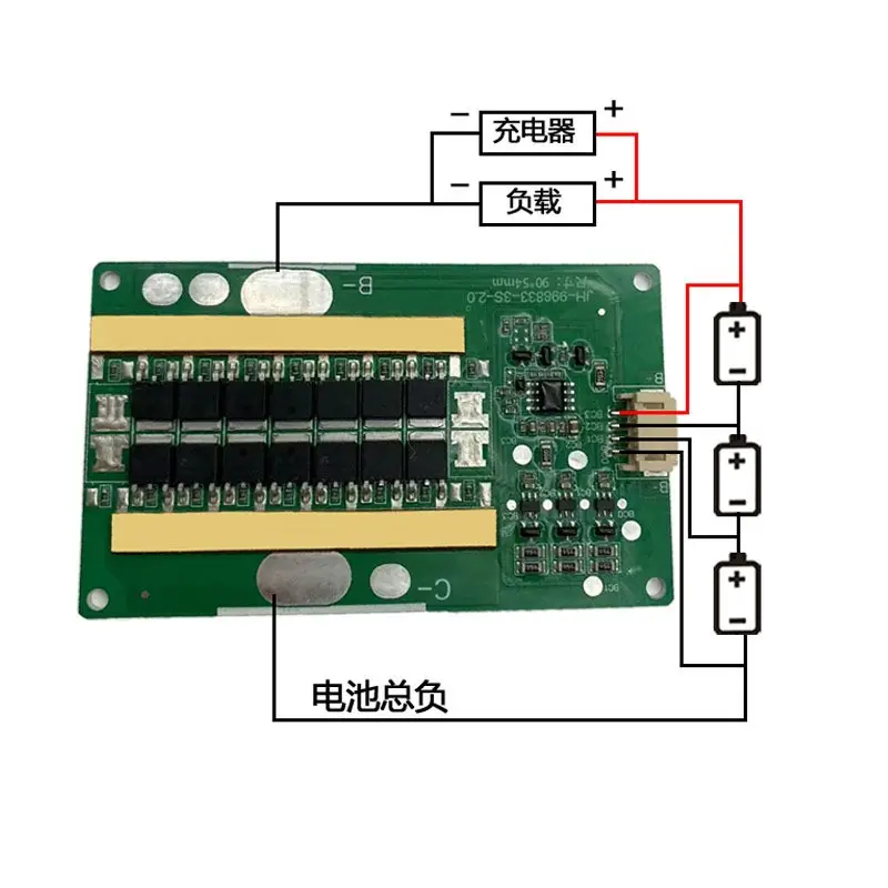 3S 40A 60A 80A 12.6V LiFePO4 Li-ion lithium pin Bảo vệ board PCB BMS sạc bảo vệ mạch cho động cơ khoan