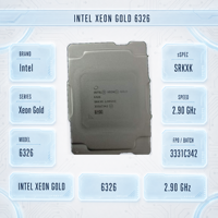 Processeur serveur Xeon Gold 6326 SRKXK 16 cœurs 2,9 GHz 24 Mo DDR4 Virtualisation Base de données Cloud HPC Analyse IA