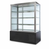 Vitrine réfrigérée commerciale à double porte vitrée 220V 500W pour restaurant, boulangerie, supermarché