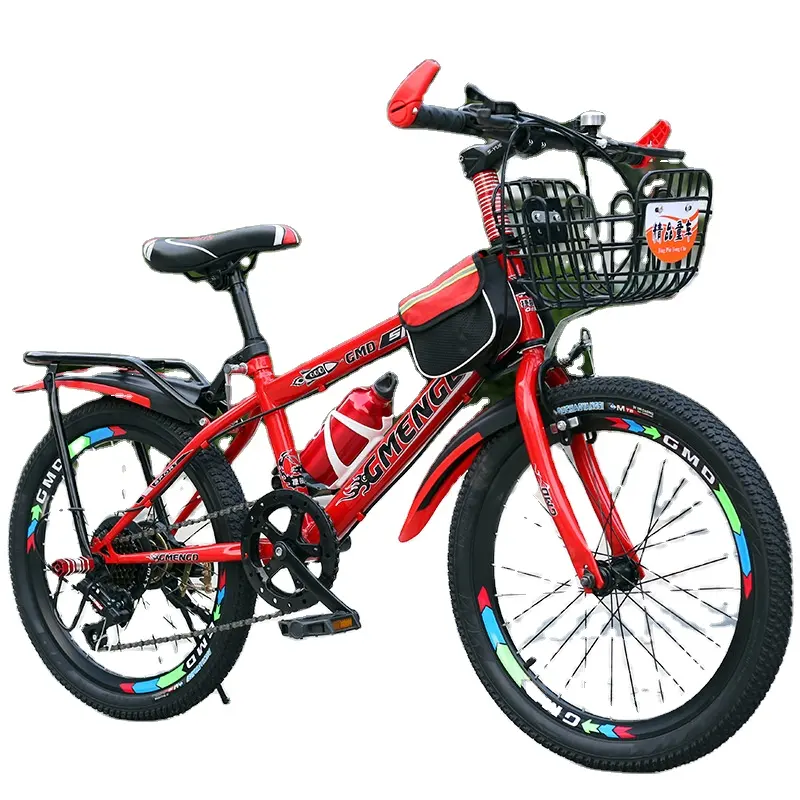 Fabrika fiyat dağ bisikleti çocuklar için basit dağ bisikleti 20 inç 22 inç Boys 15 yüksek karbon çelik Motos Para Ninos 6 hız