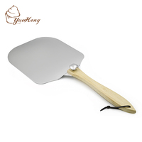 Pelle à pizza pliante aluminium métal kit de pelle à pizza outil gâteau multifonctionnel pelle à pizza en bois
