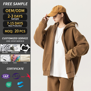 후드티 제조 업체 퍼프 프린팅 DTG 프린트 후드티 하이 퀄리티 두꺼운 필수품 빈티지 지퍼 남성용 워시 지퍼 업 후드 - Product Image 1