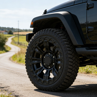Jantes forgées tout-terrain personnalisées de 16/17/18/19/20 pouces, moyeux de roue en alliage noir pour pick-up et SUV, roues modifiées pour lifting