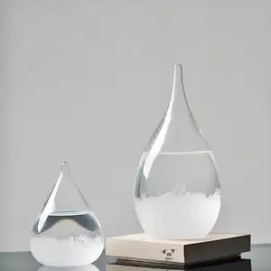 Hand Blown Creative Storm Glass Water Drops Weather Forecast Predictor Storm Glass Weather