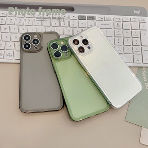 <span class=keywords><strong>Custodia</strong></span> per telefono in TPU <span class=keywords><strong>trasparente</strong></span> per <span class=keywords><strong>Apple</strong></span> per iPhone 14 12 13 15 16 tinta unita per 14promax - Product Image 2