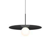 Luminaire suspendu moderne Alta pour intérieur, élégante lampe de plafond européenne pour salon, salle à manger, villa, en acrylique, aluminium et fer.