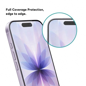 Protector de Pantalla de Vidrio Templado de Grado Profesional, Anti-rayaduras e Impermeable, Paquete de 3 Unidades, para <span class=keywords><strong>iPhone</strong></span> 15, 16, 17 Pro, 18 Max, Gran Venta - Product Image 4