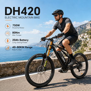 Bicicleta Eléctrica de Montaña DH420 750W DH420 E-MTB 20AH 80KM de Autonomía 50km/h Conducción Suave Bicicleta Eléctrica Híbrida - Product Image 1