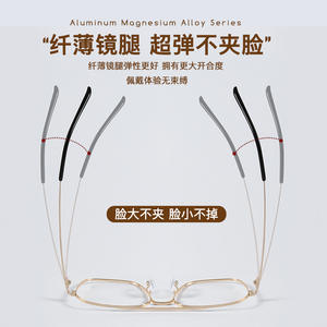 Gafas de vista retro elegantes con doble puente, montura completa de aleación, 13g, ligeras, unisex, diseño rectangular para adultos - Product Image 2