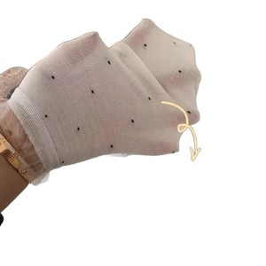 Women's Mid-Calf Slouch <b>Socks</b> Solid Color Polka Dots Breathable Sweat-Absorbing Odor-Resistant For Spring Casual Wear - Product Image 4