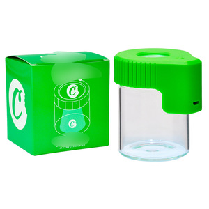 Air Tight Glass Storage Magnifying Stash Jar Herb Container with LED Light and USB Charger Mag Jar