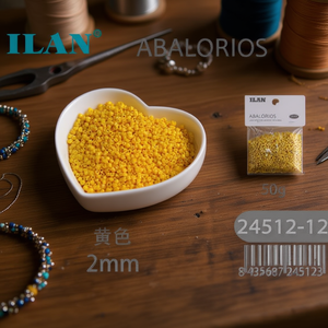 Perline Gialle Ilan da 2mm, 50g per Creazione di Gioielli - Product Image 3