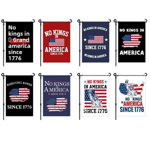 No King in American Garden Flag Custom-Made Rectangle for Independence Day Yard Decoration Props - Product Image 3