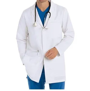 Uniformes de trabajo para médicos y enfermeras, abrigos de laboratorio blancos grandes y altos de Hospital, médicos y médicos, superventas