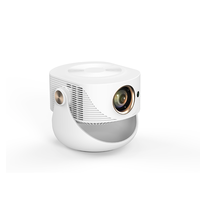 Projecteur intelligent avec mise au point manuelle et correction automatique de la distorsion trapézoïdale verticale ; Projecteur vidéo pour home cinéma.