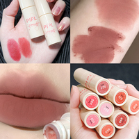Venta al por mayor etiqueta personalizada brillo de labios PPL tono fresco sin transferencia brillo jugoso-como Mousse de labios colorido mate vegano esmalte de labios