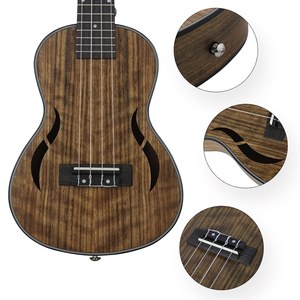 <span class=keywords><strong>Ukelele</strong></span> Acústico de Concierto de 24 Pulgadas, Madera de Nogal, Cuerdas de Nailon, Clavijas de Afinación Tipo Cerrado, con Estuche, Capo y Paño de Limpieza - Product Image 2