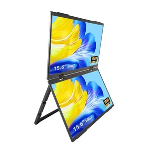 จอภาพพกพาแบบสองหน้าจอขึ้นลงได้ ขนาด 15.6 นิ้ว สำหรับ Ps5 และแล็ปท็อป ขยายหน้าจอ ประสิทธิภาพสูง ความละเอียดสูง - Product Image 2