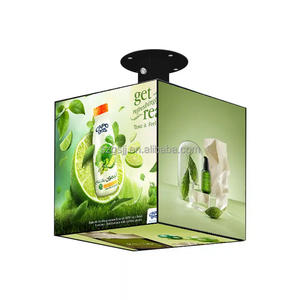 Rotierender <span class=keywords><strong>LED</strong></span>-Bildschirm Würfel 4 Seiten 5 Seiten werbung Kleiner <span class=keywords><strong>LED</strong></span>-Bildschirm <span class=keywords><strong>Display</strong></span> Cube Futuristischer Kunst bildschirm - Product Image 2