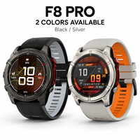 Montre connectée Premium F8 Pro pour hommes et femmes, écran AMOLED 1,43 pouce, charge sans fil, design tendance, étanche 5ATM