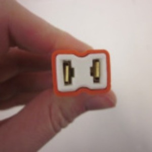 H7 <b>Adapter</b> 2 Outlets Non Grounding Plastic <b>Plug</b> For Home Use - Product Image 1