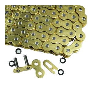 Anillo redondo dorado <span class=keywords><strong>para</strong></span> motocicleta, <span class=keywords><strong>cadena</strong></span> <span class=keywords><strong>para</strong></span> motocross, <span class=keywords><strong>520</strong></span>, 120L, 114L, 124L - Product Image 2