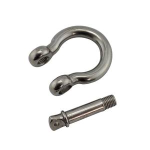 304 Stainless Steel D-Type <b>Shackle</b> Bow-Shaped Horseshoe Chain & U-Shaped Buckle for Wire Rope Horseshoe & U-Shaped Buckle - Product Image 4