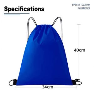 Custom Logo Sublimation Polyester <b>Backpacks</b> Waterproof Sport Gym Drawstring Bag for Marathon Running Fitness Gift - Product Image 4