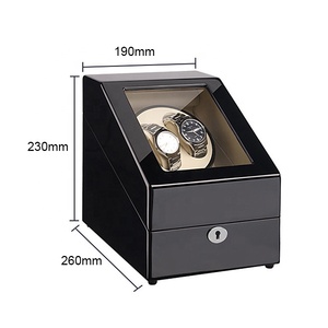 Organisateur de montres <span class=keywords><strong>vide</strong></span> à 5 fentes affichage de collection montres automatiques remontoir rangement boîte de montre organisateur - Product Image 2