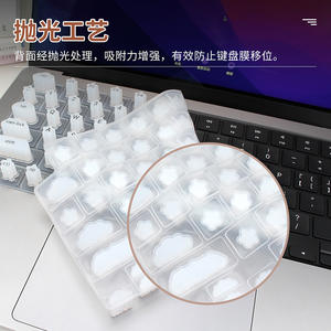 Couverture de <span class=keywords><strong>clavier</strong></span> en silicone pour <span class=keywords><strong>MacBook</strong></span> <span class=keywords><strong>Pro</strong></span> 14/<span class=keywords><strong>16</strong></span> pouces, doux au toucher, anti-poussière, étanche à la dactylographie - Product Image 5