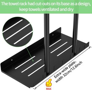 Kim loại khăn kệ cho phòng tắm treo tường, tường khăn lưu trữ chủ 30in, có thể giữ 6 khăn lớn, khăn tắm Rack - Product Image 4