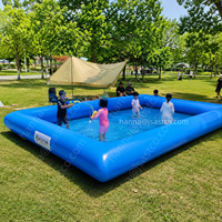 Piscine gonflable en PVC durable, installation et vidange faciles, idéale pour les fêtes d'été dans le jardin et les loisirs en famille